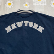 Vintage Navy New York Baseball Jacket Women's XL