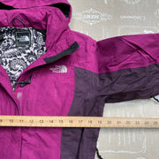 Pink Purple North Face Raincoat Women's Medium