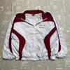Vintage 90s White and Red Nike Windbreaker Men's Large