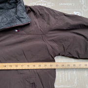 Black and Grey Reversible Fleece Jacket Men's Large