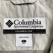 Black Grey Columbia Quilted Raincoat Men's Large