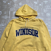 Yellow Uni of Windsor Hoodie Men's Large