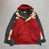 Grey and Red Columbia Raincoat Men's Small