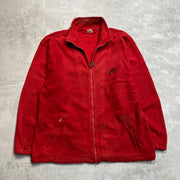 Vintage 90s Red Nike zip up Fleece Men's Medium