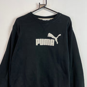 Y2K Black Puma Sweatshirt Women's XXL