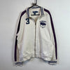 Vintage White Polo Ralph Lauren zip up Track Jacket Men's XXL