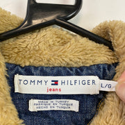 Blue Tommy Hilfiger Fleece Lined Denim Gilet Women's Large