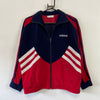 Vintage 90s Navy and Red Adidas Track Jacket Men's Medium