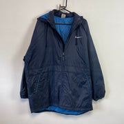 Vintage 90s Navy Nike Swoosh Quilted Jacket Men's Large