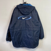 Vintage 90s Navy Nike Swoosh Quilted Jacket Men's Large