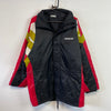 Vintage 90s Black and Red Adidas Winter Coat Men's Large