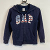 Navy Gap zip up Hoodie Youth's Medium