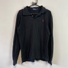 Vintage Black Polo Ralph Lauren Long Sleeve Polo Shirt Men's Medium