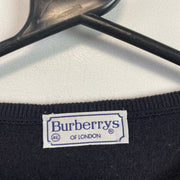 Vintage 90s Navy Burberry's Knitwear Sweater Men's Medium
