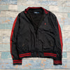 Vintage 90s Black and Red Polo Ralph Lauren Light Jacket Men's Large