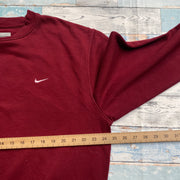 00s Y2K Red Nike Sweatshirt Men's Large
