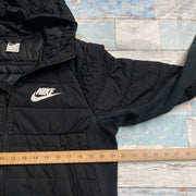 Black Nike Quilted Jacket Men's Meidum