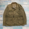 Beige Barbour Field Utility Jacket Men's Medium