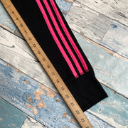 Black and Pink Adidas Track Jacket Women's M/L