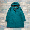 Cyan L.L.Bean Raincoat Women's Medium