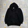 00s Y2K Black Nike zip up Hoodie Men's Small