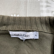 Khaki Green Columbia zip up Knitwear Sweater Men's XL