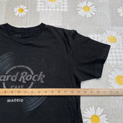 Black Hard Rock Madrid T-Shirt Men's Small