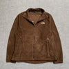 Brown North Face Fleece Jacket Women's Large