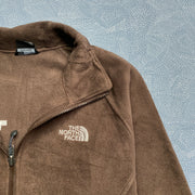 Brown North Face Fleece Jacket Women's Large
