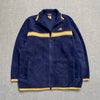 Vintage 90s Navy Adidas Fleece Jacket Men's Medium