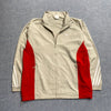 Cream White and Red Adidas Windbreaker Men's Medium