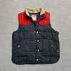 Navy and Red Levi's Quilted Gilet Men's Medium