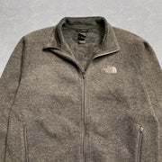 Grey North face Fleece Jacket Men's Medium