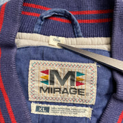 Vintage Navy and Red Mirage New York Giants Baseball Varsity Jacket men's XL
