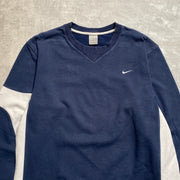 00s Y2K Navy Nike Sweatshirt Men's Medium