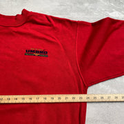 Vintage 90s Red Umbro Sweatshirt Men's Medium