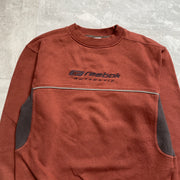Vintage 90s Orange Red Reebok Sweatshirt Youth's XL