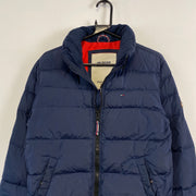 Navy Tommy Hilfiger Puffer Jacket Men's Small