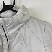 00s Y2K White Nike Quilted Jacket Women's Medium