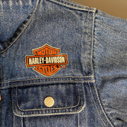 Blue Harley Davidson Denim Jacket Women's Large