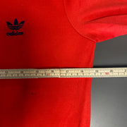Vintage Red Adidas Track Jacket Women's Medium