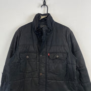 Black Levi's Quilted Utility Jacket Men's Large