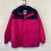 Navy and Pink Columbia Quilted Jacket Women's Large