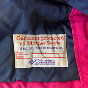 Navy and Pink Columbia Quilted Jacket Women's Large