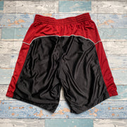 00a Y2K Black White Red Nike Reversible Sport Shorts Men's Small