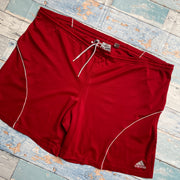 00s Red Adidas Sport Shorts Men's XL