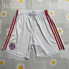 White and Red Adidas FC Bayern Munchen Sport Shorts Men's medium