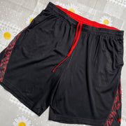 Black and Red Fila Sport Shorts Men's XXL