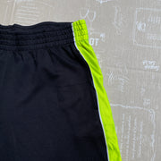 Black and Neon Champion Sport Shorts Women's XL