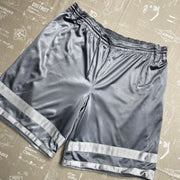 00s Silver Grey Nike Basketball Sport Shorts Men's XL